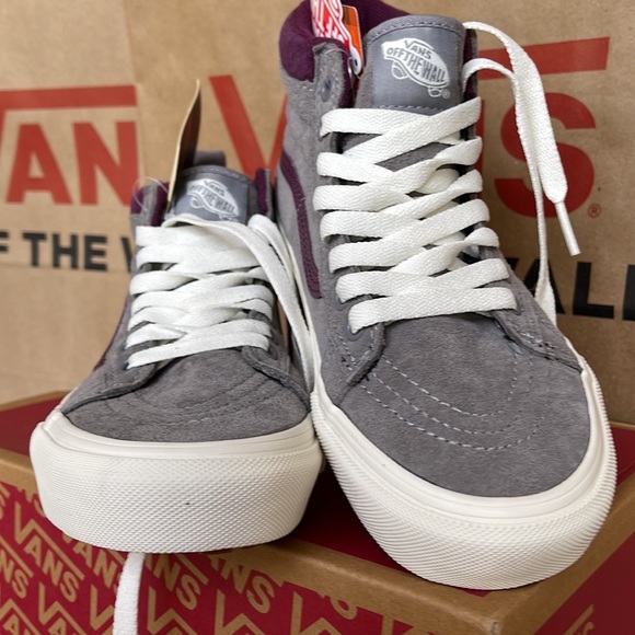 Vans Sk8-Hi MTE Forest Gray/Prune sneakers WMNS - Picture 8 of 16